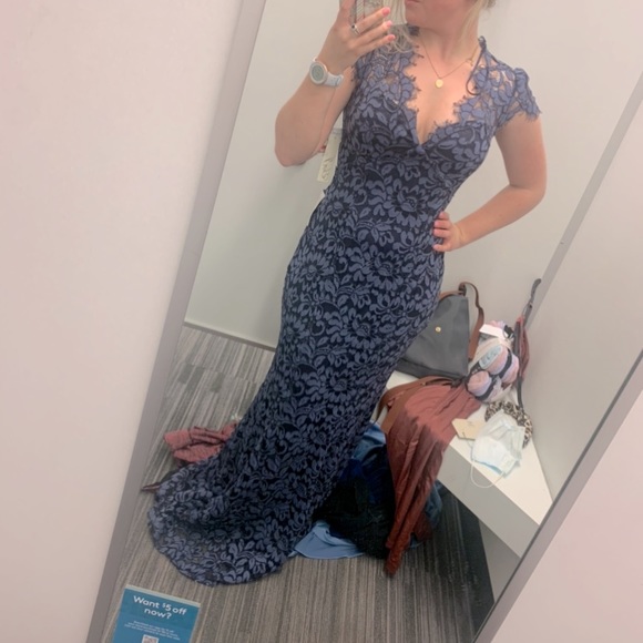 Dresses & Skirts - Blue Lace Dress